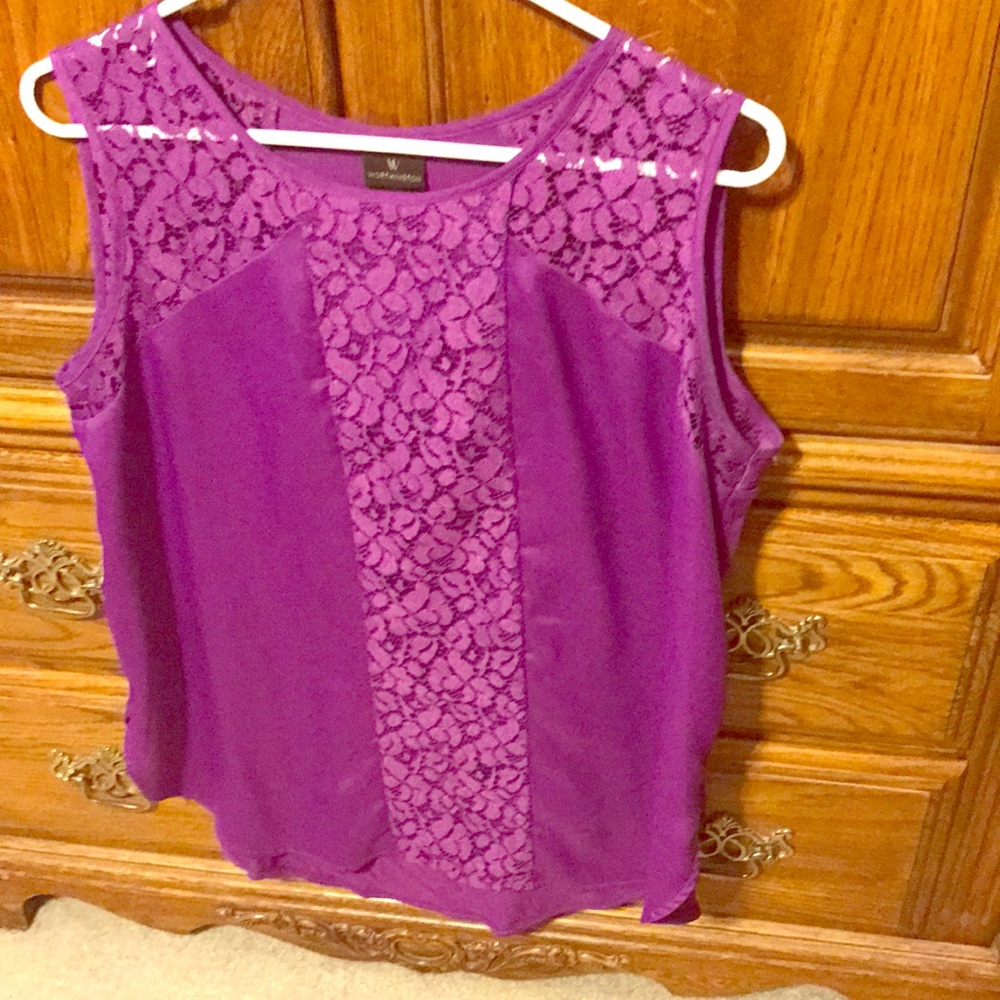 Purple blouse. Perfect for work!